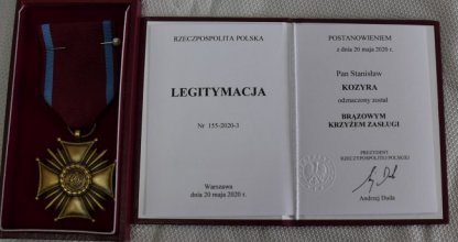 Wójt odznaczony Brązowym Krzyżem Zasługi 